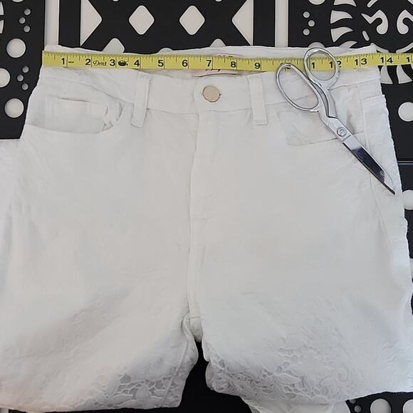 JEN7 by 7 For All Mankind White Lace Ankle Skinny Jeans Size 4 FLAWED - Picture 10 of 14